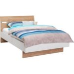 Bild von Hom`in BETT 120/200 cm Weiß, Eichefarben