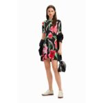 Bild von Desigual Kurzes Skater-Kleid Blumen