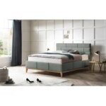 Bild von Leonique Polsterbett »Balaine«, mit Lattenrost, Bettkasten, auch mit 7-Zonen-Taschenfederkernmatratze