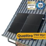 Bild von Quattro Ziegeldach Komplettpaket (1760Wp+) Bifazial