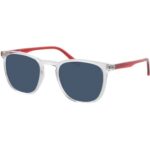 Bild von Brille24 Collection Utah – transparent/rot Sonnenbrille ohne Sehstärke, Vollrand, panto