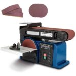 Bild von Band- und Tellerschleifer BTS900 Scheppach – 370W inkl. 6-tlg. Zubehör