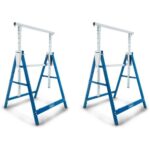 Bild von Teleskop-Arbeitsbock SET TUG200 Scheppach – Belastbarkeit 200 kg | Arbeitshöhe 800-1300 mm