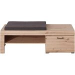 Bild von Garderobenbank in Eichefarben