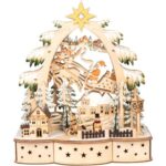Bild von viva domo LED-Holzdeko „Weihnacht im Winterdorf“