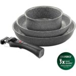 Bild von Zwilling BALLARINI Torre Bratpfannenset, 4-tlg, Aluminium, Keramische Antihaftbeschichtung