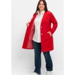 Bild von Jerseymantel mit gestreiftem Innenfutter