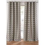Bild von Jacquard Vorhang mit grafischem Muster