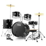 Bild von VEVOR 5-teiliges Schlagzeug-Set Drum in voller Größe mit Thronständer