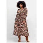 Bild von Maxikleid mit Blumenprint und gesmokter Taille