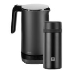 Bild von ZWILLING ENFINIGY Wasserkocher Pro & Thermoflasche Set, 2-tlg. / 420 ml/1,5 l, Schwarz