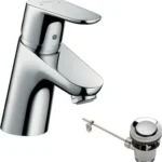 Bild von hansgrohe Focus Waschtischarmatur 31730000 mit Ablaufgarnitur, chrom