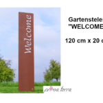 Bild von PRIMA TERRA Gartenstelen „WELCOME“ 120x20cm