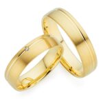 Bild von Trauring „Schmuck Geschenk Gold 333 Trauring Ehering LIEBE versch. Varianten“ Made in Germany, wahlweise mit oder ohne Brillant gelbgoldfarben 0,01 SI = kleine Einschlüsse mit Brillant 62 – 0,01 SI = kleine Einschlüsse mit Brillant
