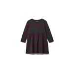 Bild von Tchibo – Kinder-Jacquardkleid – Mädchen – Gr. 86/92 – dunkelgrün/kariert