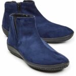 Bild von Avena Hallux-Stiefelette Samtweich – Marine – female – Size: 36