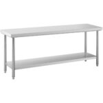 Bild von Edelstahl-Arbeitstisch – ECO – 200 x 60 cm – 400 kg – Royal Catering RC-WT20060SS