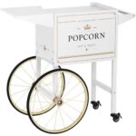 Bild von Wagen für Popcornmaschine – 51 x 37 cm – weiß & golden – Royal Catering RCPT-WGWG-1