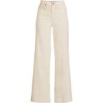 Bild von High Waist Jeans mit weitem Bein, Damen,  Weiß, Baumwoll-Mischung/Polyester-Mischung, by Lands‘ End