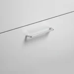 Bild von burgbad Waschtischunterschrank „Sys30“ 440 × 520 × 580 mm in Anthrazit Solid Matt Größe: 44 × 58 × 52 cm|Oberfläche: Lack|Griff: Griff, Chrom (176 / 336 mm)|Farbe: Anthrazit Solid Matt