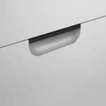 Bild von burgbad Hochschrank „Sys30“ 940 × 601 × 360 mm in Steingrau Hochglanz Größe: 94 × 36 × 60,1 cm|Oberfläche: Lack|Farbe: Steingrau Hochglanz|Griff: Griffleiste, Schwarz Matt