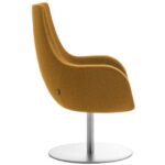 Bild von FM Büromöbel Lounge Sessel Pirum mit mittelhohem Rücken- hochwertiger Wollbezug Fenice – Made in Germany – Auf Rechnung kaufen