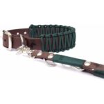 Bild von Elbhunde Biothane Paracord Halsband Forest M Messing (gold) Exkl. Leine