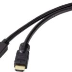 Bild von Renkforce DisplayPort / HDMI Adapterkabel DisplayPort Stecker, HDMI-A Stecker 10.00m Schwarz RF-4581870 DisplayPort-Kabel