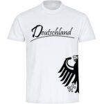 Bild von multifanshop Herren T-Shirt – Deutschland – Adler seitlich – Druck schwarz – Männer