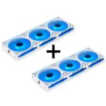 Bild von Lian Li „Complete Build Kit“ UNI FAN SL-INF 120 ARGB Reverse Blade PWM Lüfter, 6er Pack – 120mm, weiß