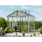 Bild von GFP 263 x 263 cm Gewächshaus, Pulverbeschichtet Anthrazit, RAL 7016   ohne Setangebot – (GFPV00700)
