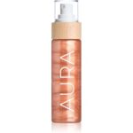 Bild von COCOSOLIS AURA Peptide Shimmer Spray feuchtigkeitsspendendes Spray mit Glitzerteilchen mit Duft Raspberry 100 ml