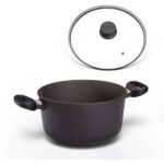 Bild von Kochtopf I STONIQ   PFAS-FREI, 24 cm / Mit Glasdeckel      Lebenslange Garantie   Antihaft   Robuster AluminiumKochtopf   Hoffmann Germany