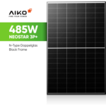 Bild von AIKO Solar 485W Glas-Glas Bifazial Black Frame Solarmodul – Neostar 3P+ N-Type ABC A485-MCE54Dw