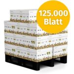 Bild von Infowerk Druckerpapier Kopierpapier 125000 Blatt 25 x 5000 A4 80g Premium Hochweiß CIE 160 Testsieger 100% PEFC Umweltzertifikat