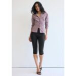 Bild von Stradivarius Basic-Figurhemd mit Streifen  Violett L