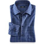 Bild von Walbusch Extraglatt-Hemd Kent-Kragen, Comfort Fit, Farbe Blau, 40, reine, bügelfreie Baumwolle Kent-Kragen Herren