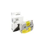 Bild von Ampertec P-Touch Band kompatibel zu TZe-641  schwarz auf gelb  18mm / 8m  laminiert